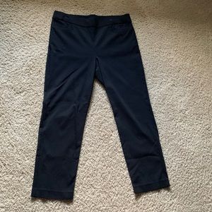 Croft & Barrow Straight Leg Black Pants, 14 short